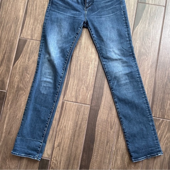 DRIFTWOOD Audrey High Rise Slim Straight Leg Stretch Jeans Dark Wash Sz 27 - Picture 3 of 8